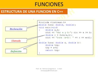 Funciones estructura | PPT