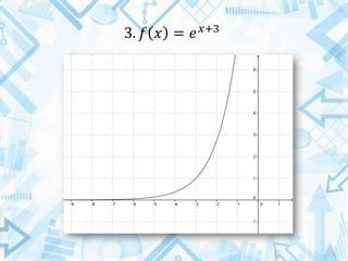 3. 𝑓 𝑥 = 𝑒 𝑥+3
 