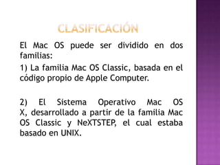 Funciones mac os | PPTX