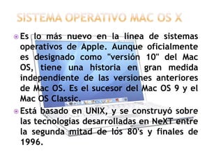 Funciones mac os | PPTX