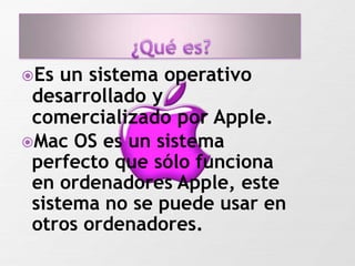 Funciones mac os | PPTX