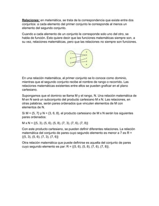 Funciones Matematica I | PDF