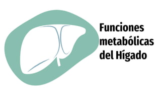 Funciones
metabólicas
del Hígado
 