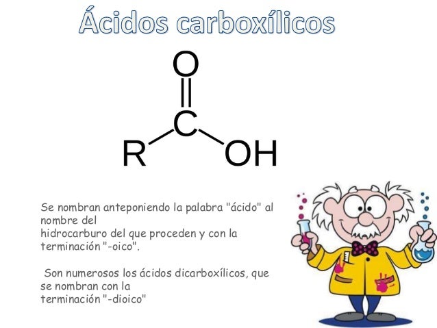 Resultado de imagen para ACIDO CARBOXILICO FUNCION