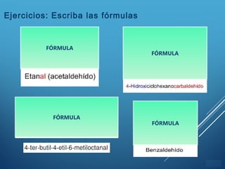 ÍNDICE
Ejercicios: Escriba las fórmulas
FÓRMULA
FÓRMULA
FÓRMULA
FÓRMULA
 