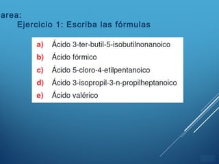 ÍNDICE
Tarea:
Ejercicio 1: Escriba las fórmulas
 