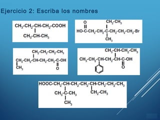 ÍNDICE
Ejercicio 2: Escriba los nombres
 
