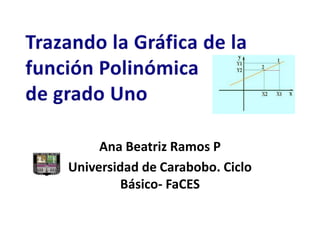 Ana Beatriz Ramos P
Universidad de Carabobo. Ciclo
        Básico- FaCES
 