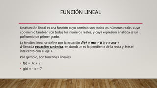 Funciones (Cuadrática y lineal) 