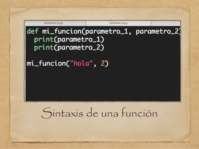 Sintaxis Python