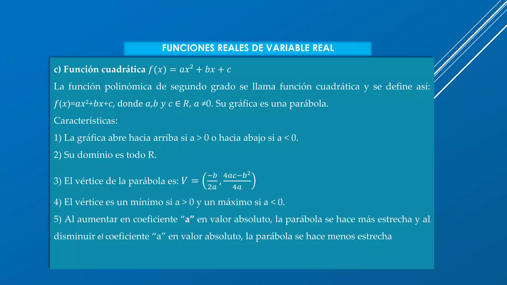 Funciones reales de variable real. | PPT
