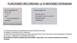 Funciones recursivas | PPT