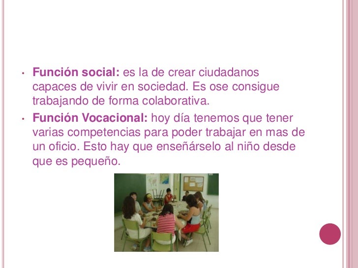 Funciones sociales de la educación