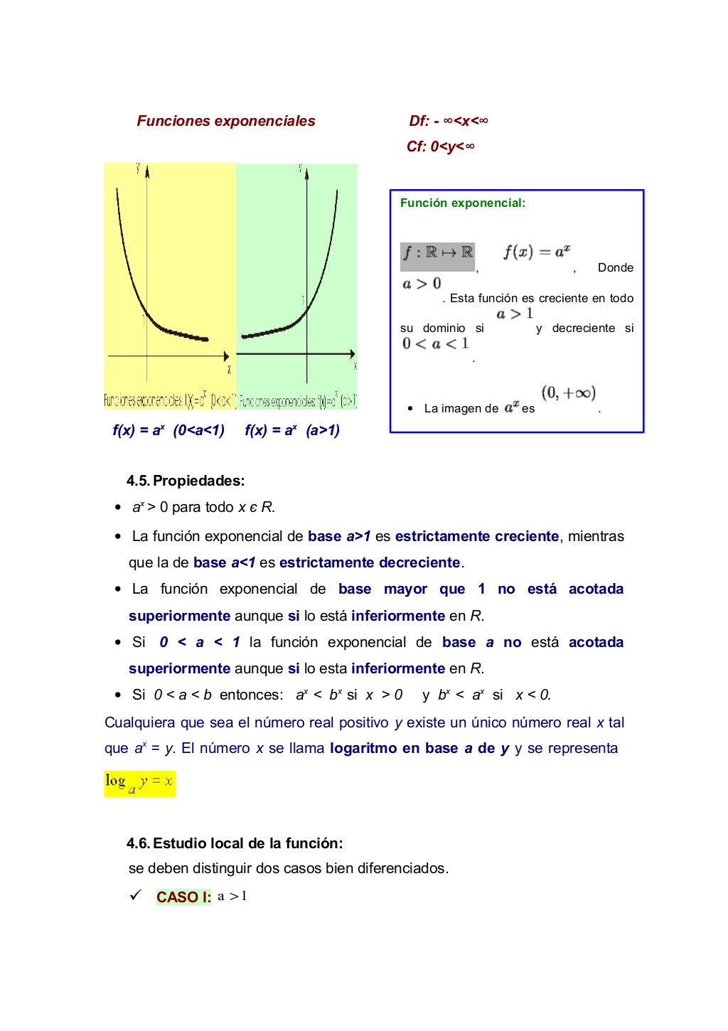 Funciones trascendentes