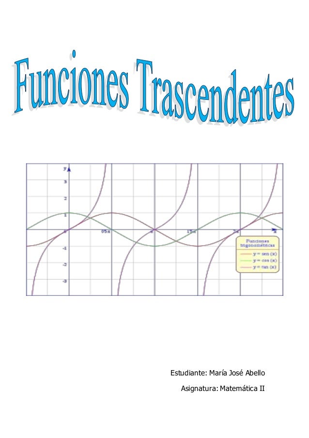 Funciones trascendentes