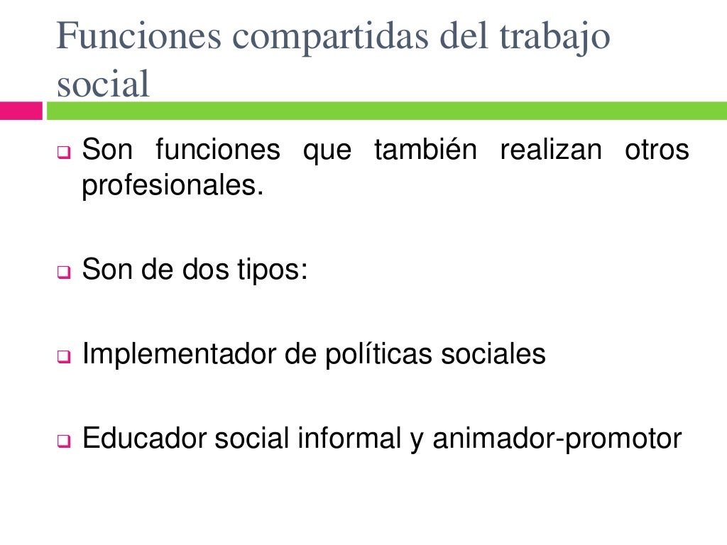 Funciones y principios del trabajador social