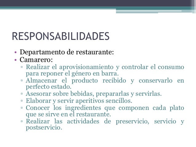 Funciones y tareas de los puestos de trabajo