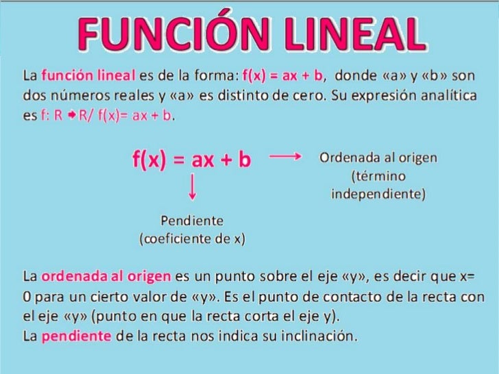 Funcion lineal