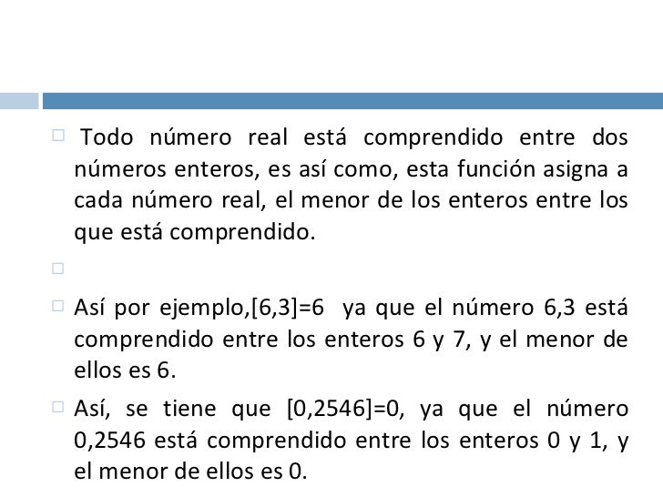 Funcion parte entera