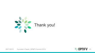 Thank you!
09/11/2015 Functest in Depth, OPNFV Summit 2015 51
 