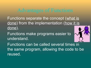 Functions in C++ | PPT