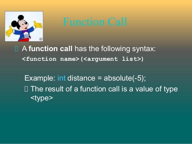 Functions in C++