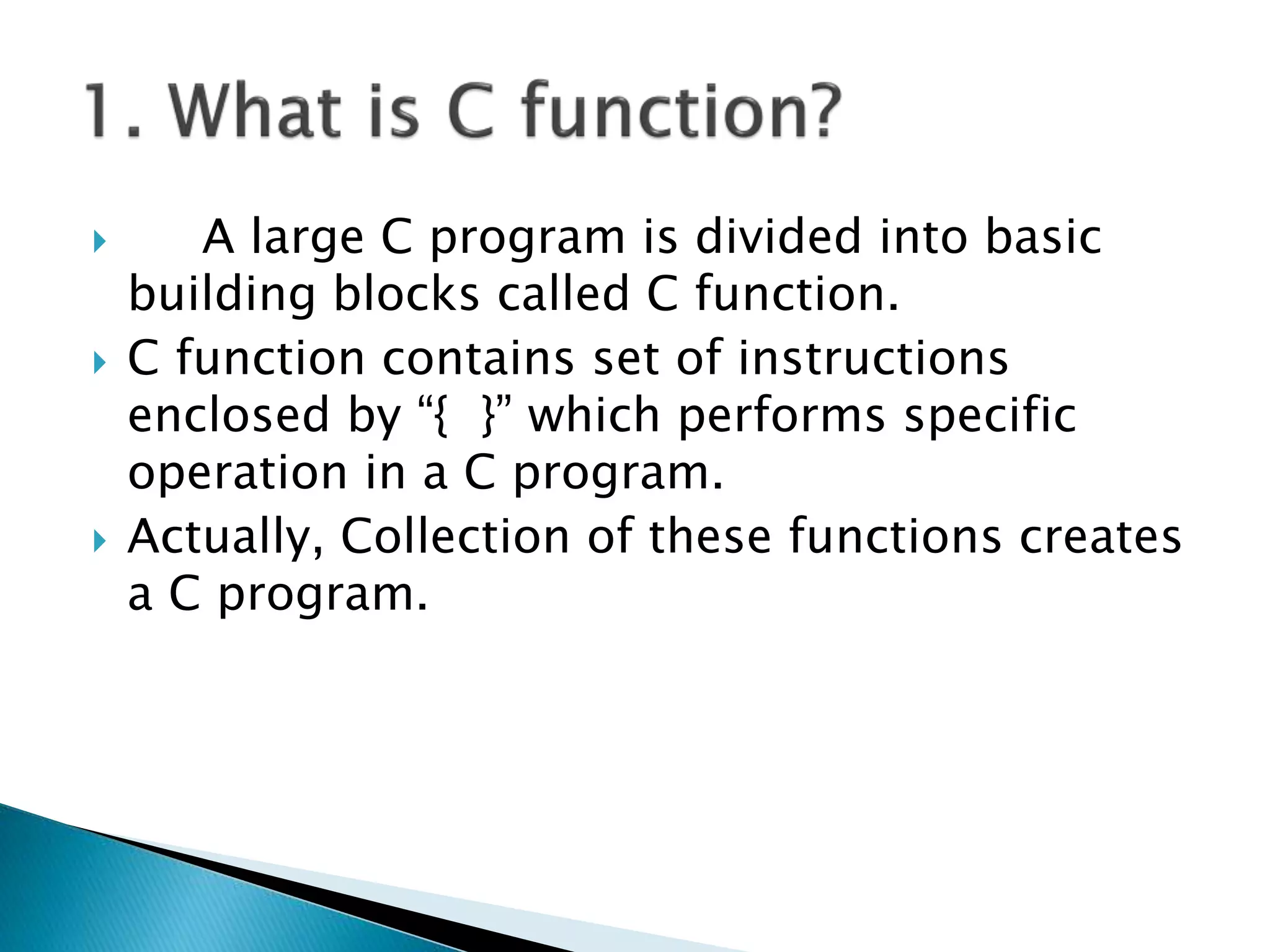 Function C programming | PPT
