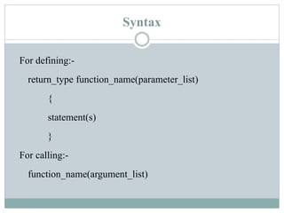 Function | PPTX | Web Development | Internet