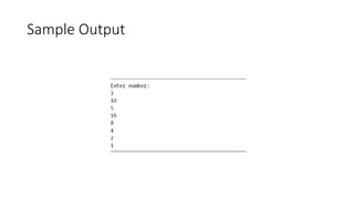 Sample Output
 