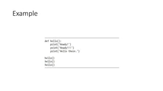 Example
 