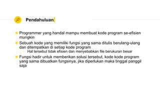 Function dalam PHP | PPTX