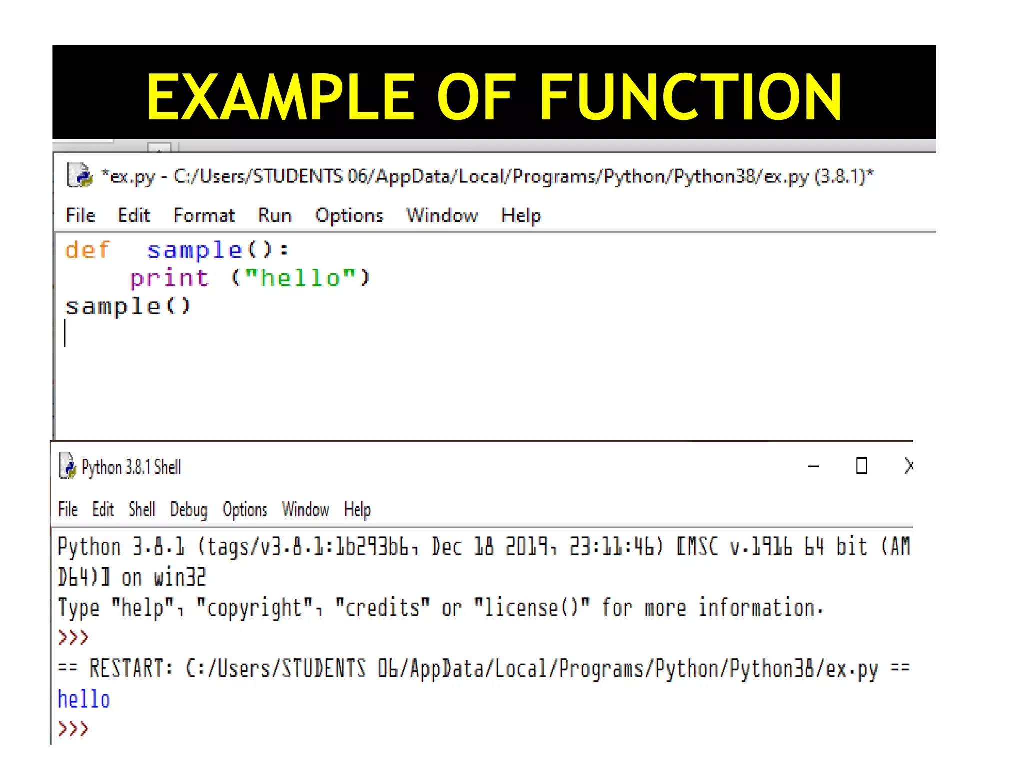 Function in Python | PDF
