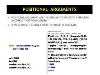 Function in Python | PPT