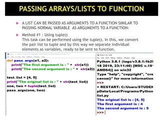 Function in Python | PDF