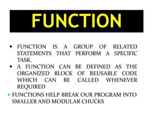 Function in Python | PDF