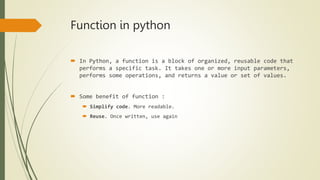 function in python programming languges .pptx