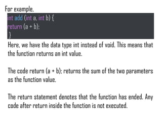 Lesson in beginner programming for C++ - Function.pptx