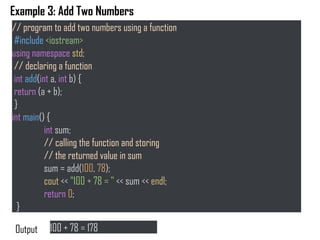 Coding Function Lesson in beginner programming for C++ - Function.pptx