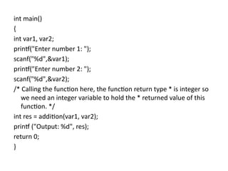 Comprehensive Guide to C Programming Functions: Types, Syntax, and ...
