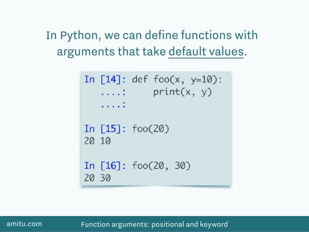 Function arguments In Python | PDF