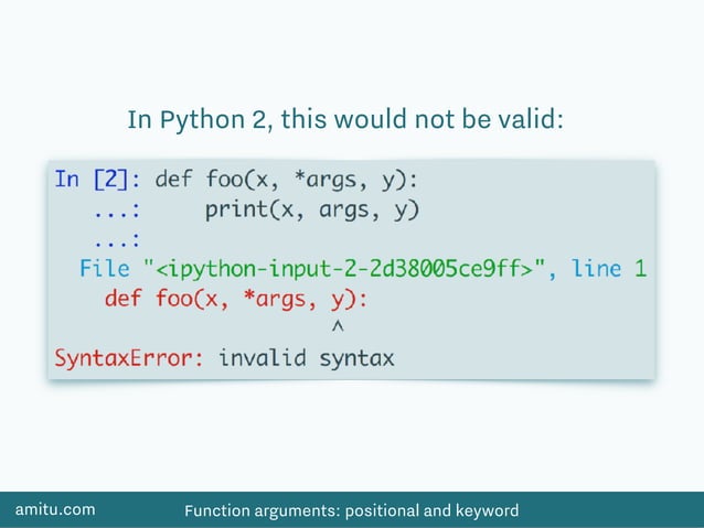 Function arguments In Python | PDF