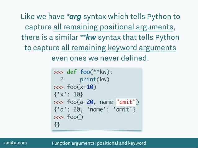 Function arguments In Python | PDF