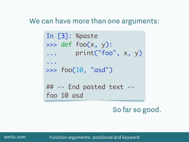 Function arguments In Python | PDF