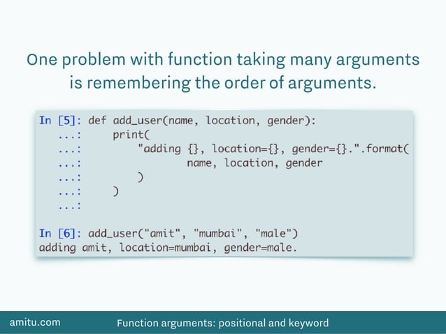 Function arguments In Python | PDF