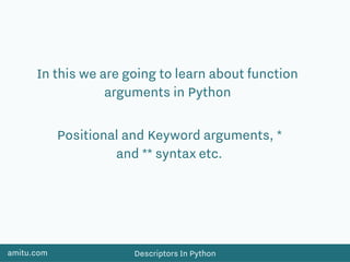 Function arguments In Python | PPT