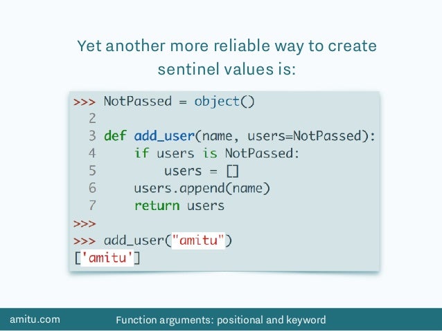 Function arguments In Python