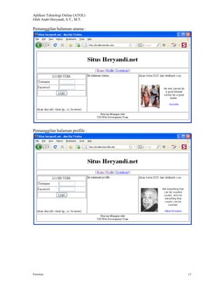 Function pada PHP | PDF
