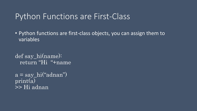 Python Advance Tutorial - Advance Functions | PPT | Free Download