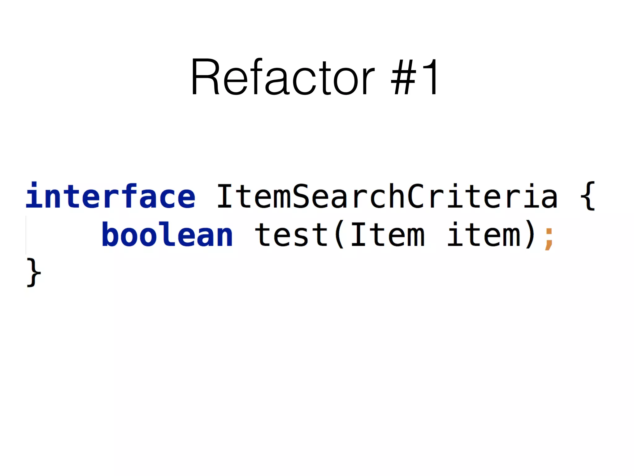 Refactor #1

 