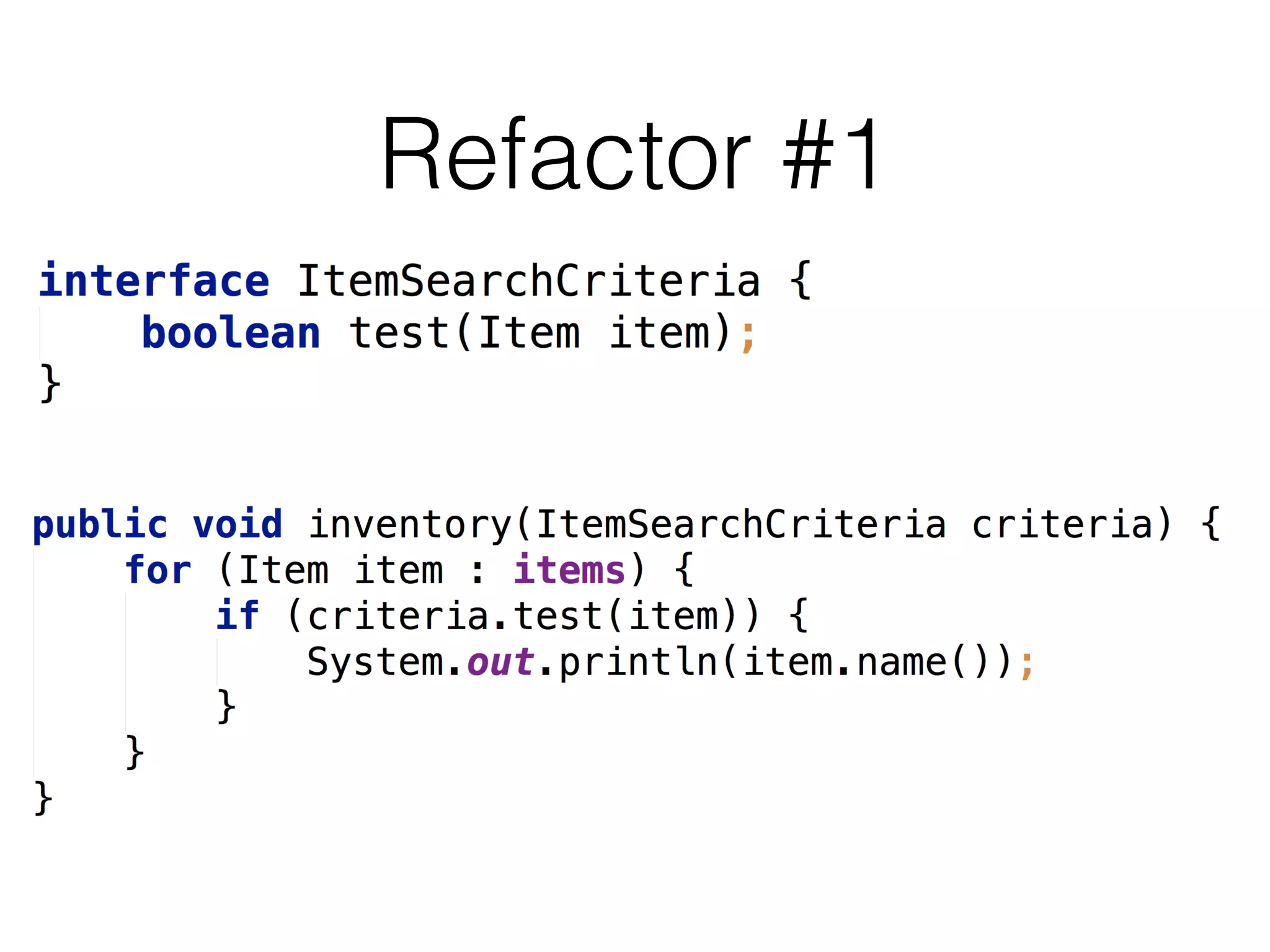 Refactor #1

 